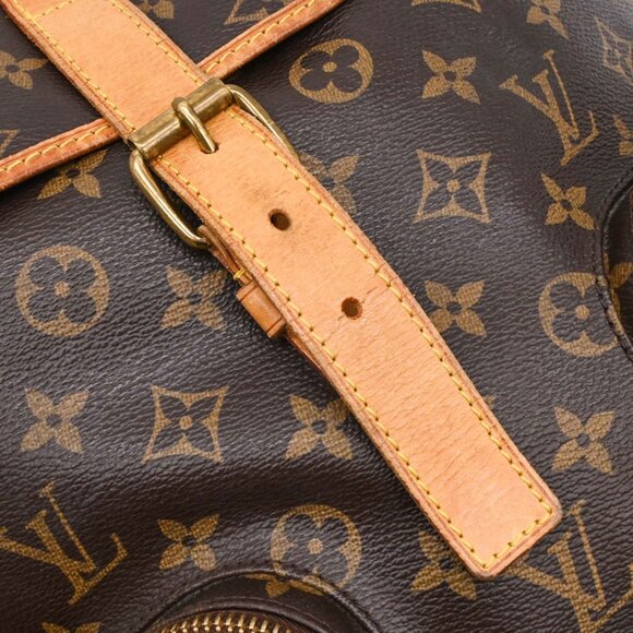 LOUIS VUITTON Brown Monogram Leather Backpack - Picture 10 of 16